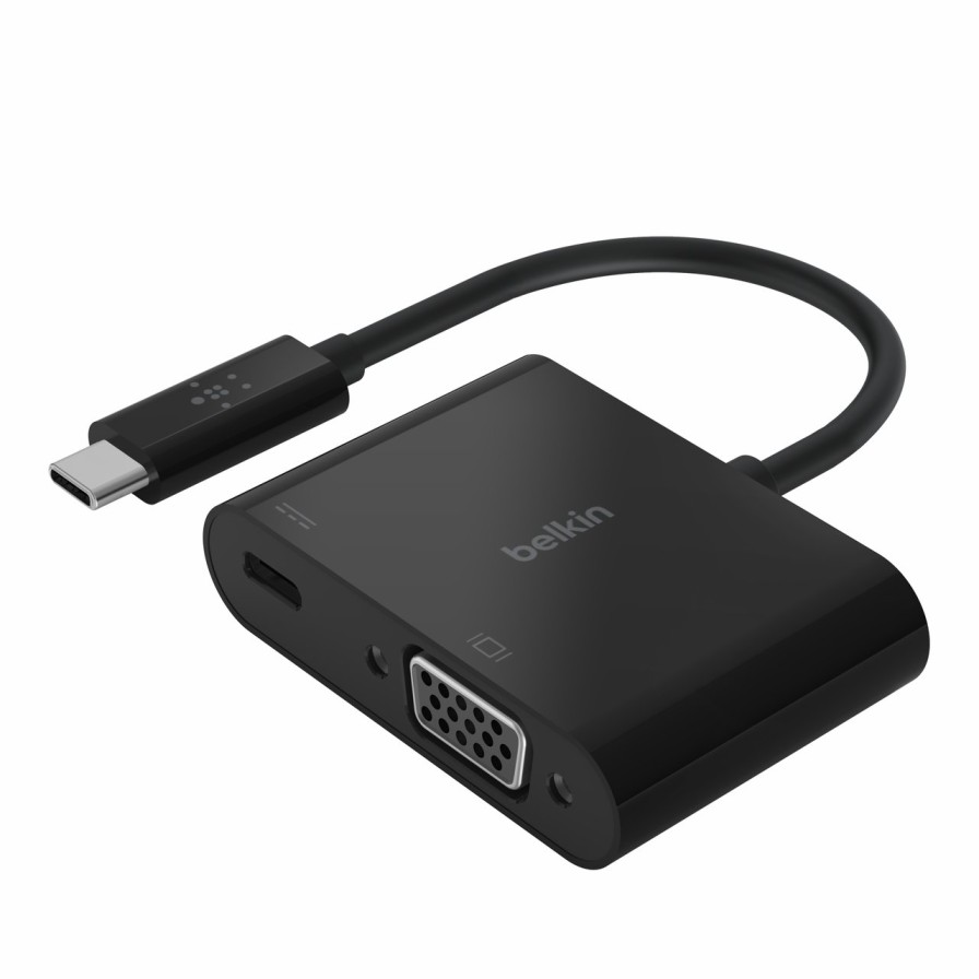 Adapters|Docks & Hubs Belkin | Usb-C To Vga + Charge Adapter