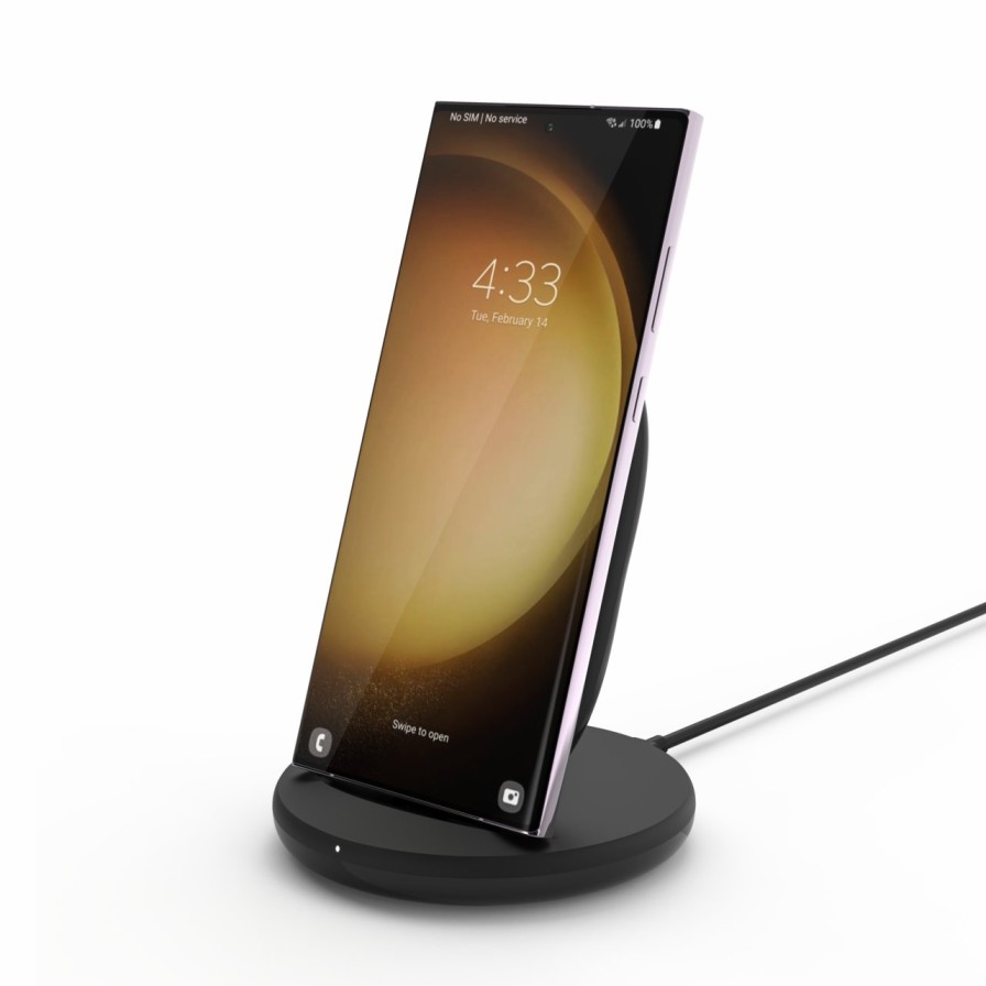 Chargers Belkin | Boostcharge 15W Wireless Charging Stand + Qc 3.0 24W Wall Charger