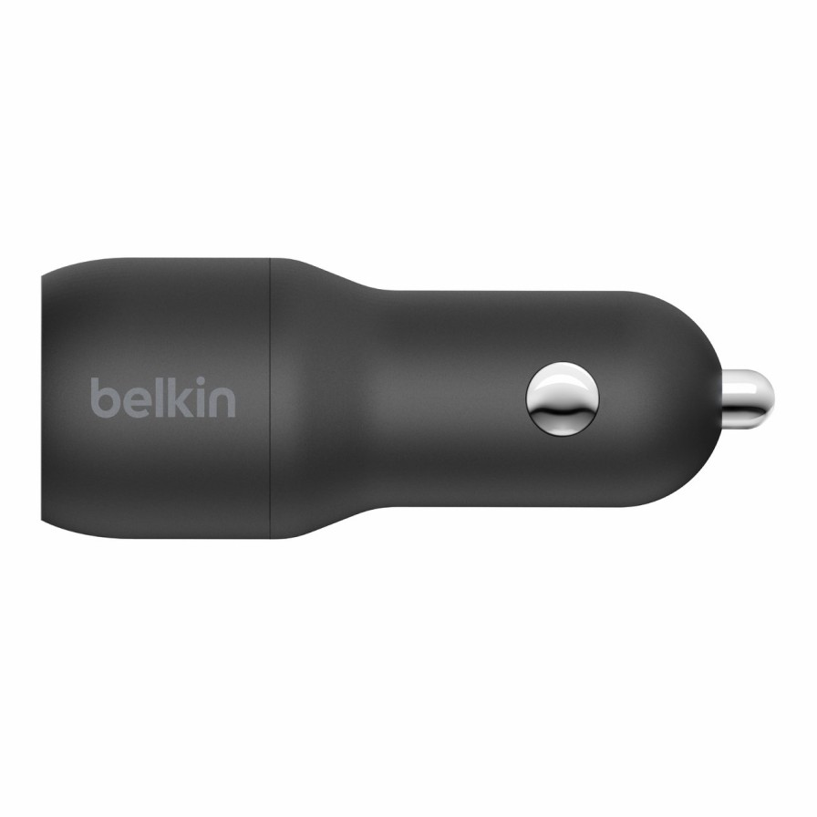 Chargers Belkin | Boostcharge Dual Usb-A Car Charger 24W + Usb-A To Micro-Usb Cable