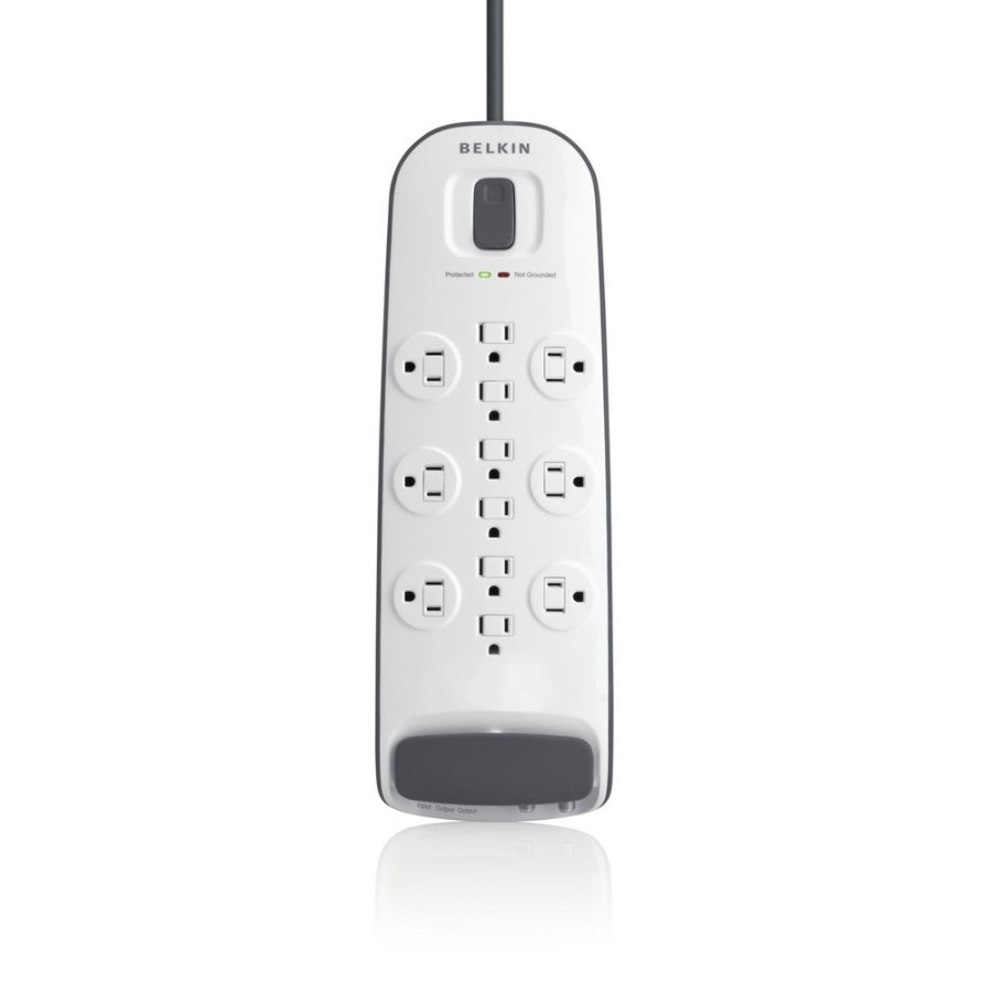 Surge Protectors & Power Strips Belkin | 12-Outlet Surge Protector With 8 Ft Power Cord With Cable/Satellite And Telephone Protection