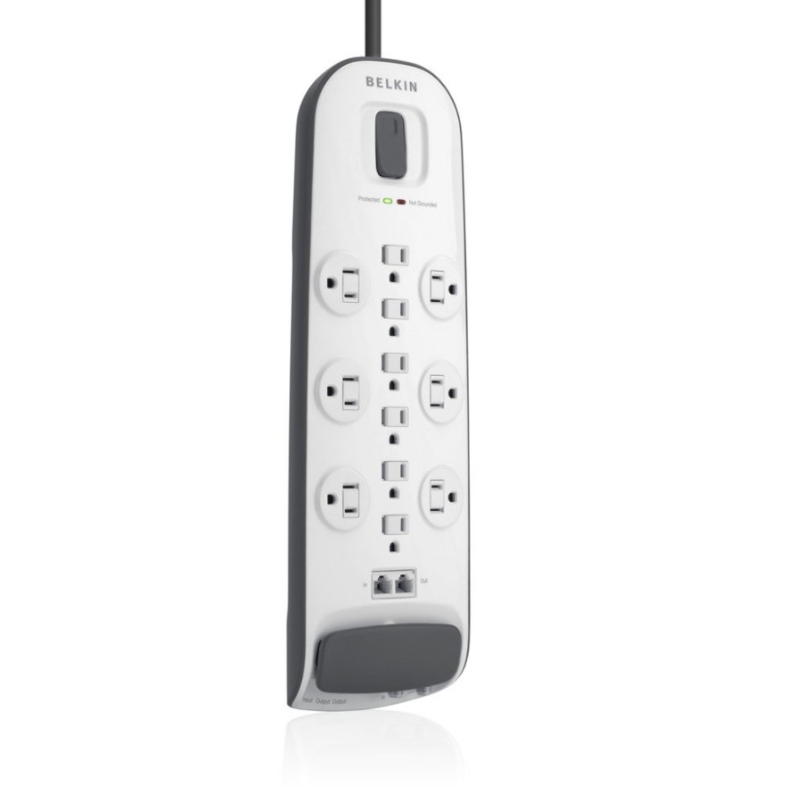 Surge Protectors & Power Strips Belkin | 12-Outlet Surge Protector With 8 Ft Power Cord With Cable/Satellite And Telephone Protection