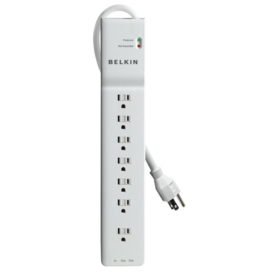 Surge Protectors & Power Strips Belkin | 7 Outlet Home/Office Surge Protector 6' Cord