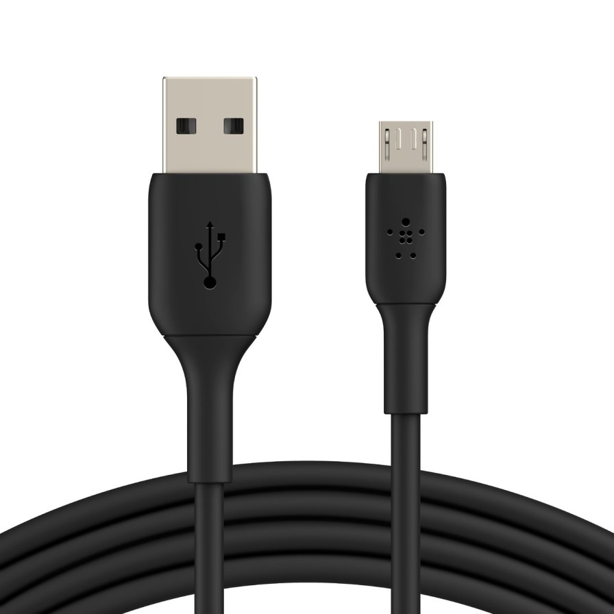 Cables Belkin | Boostcharge Usb-A To Micro-Usb Cable (1M / 3.3Ft, White) 3.3-Foot (1 Meter) Cable, Available In Black Or White