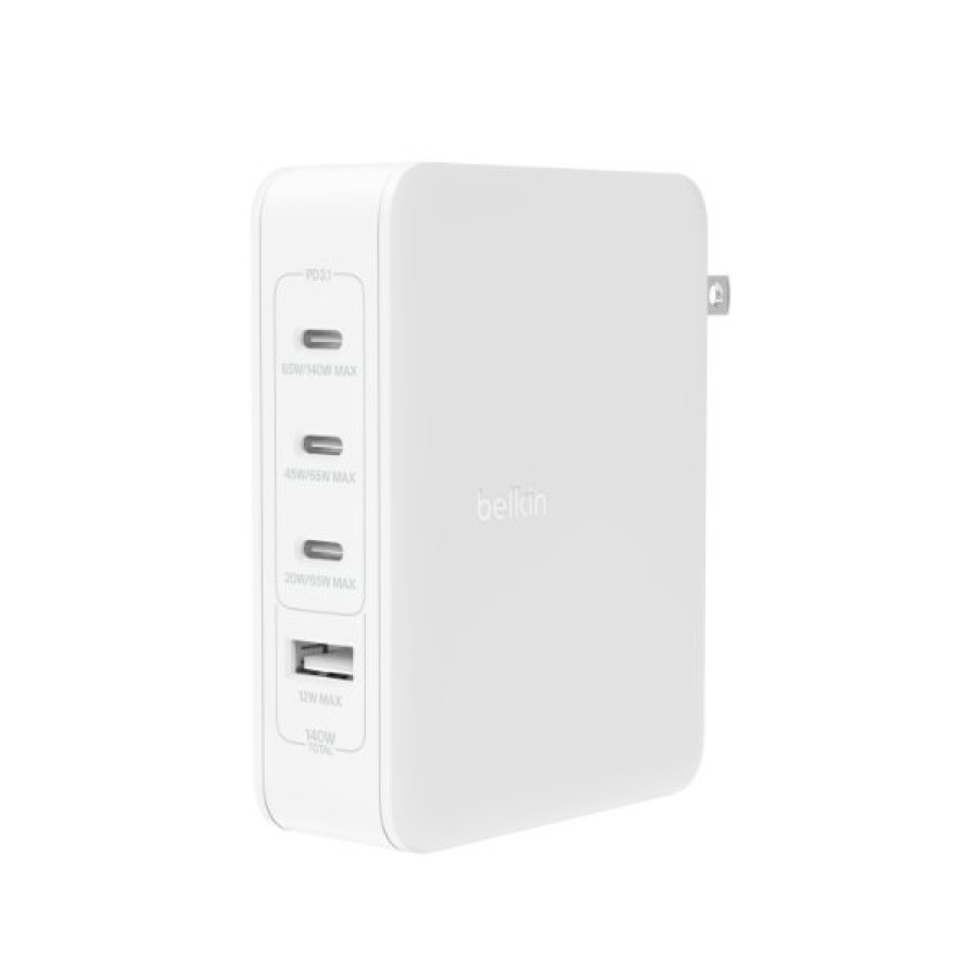 Chargers Belkin | Boostcharge Pro 140W 4-Port Gan Wall Charger