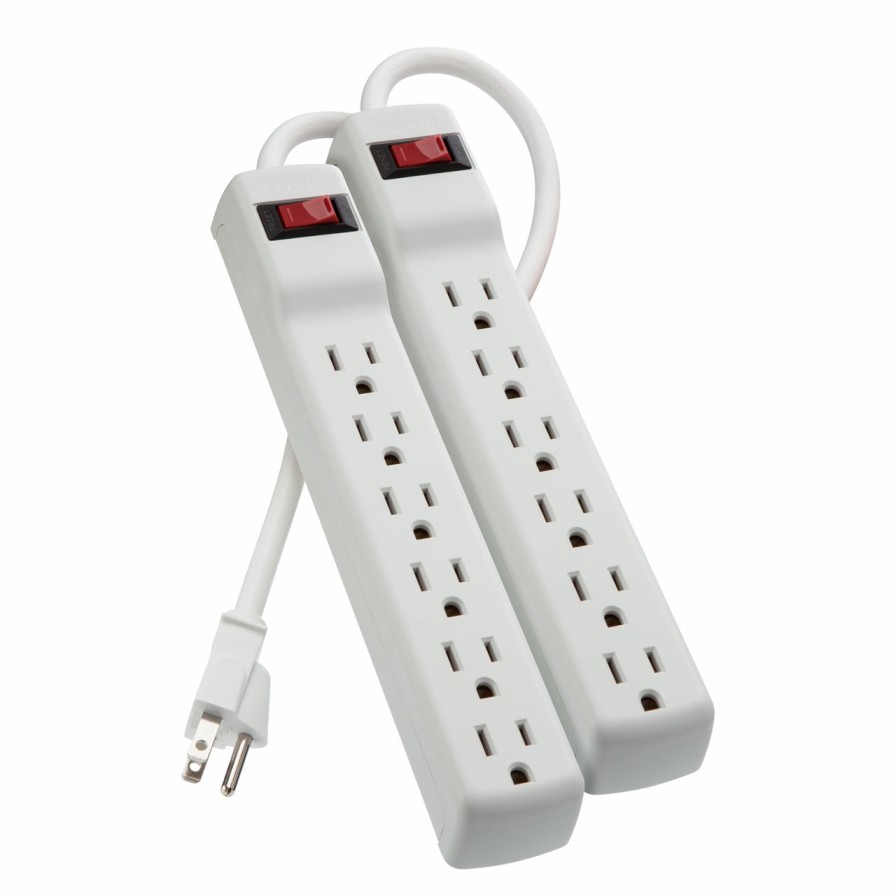 Surge Protectors & Power Strips Belkin | 6-Outlet Surge Protector With 2 Ft. Cord (2-Pack)