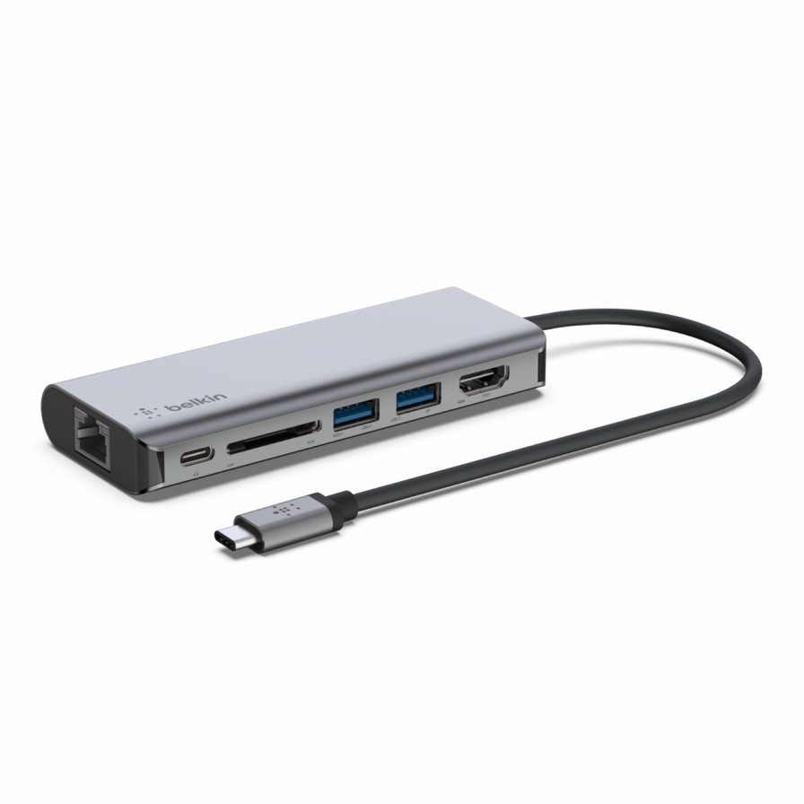 Adapters|Docks & Hubs Belkin | Connect Usb-C 6-In-1 Multiport Adapter