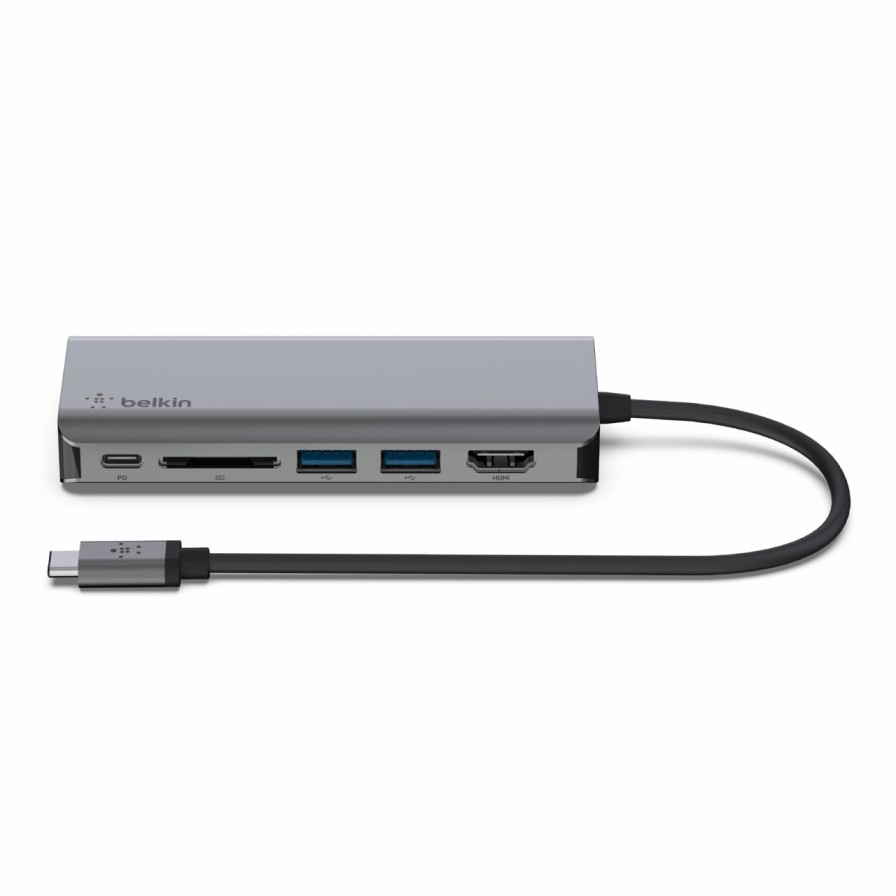 Adapters|Docks & Hubs Belkin | Connect Usb-C 6-In-1 Multiport Adapter