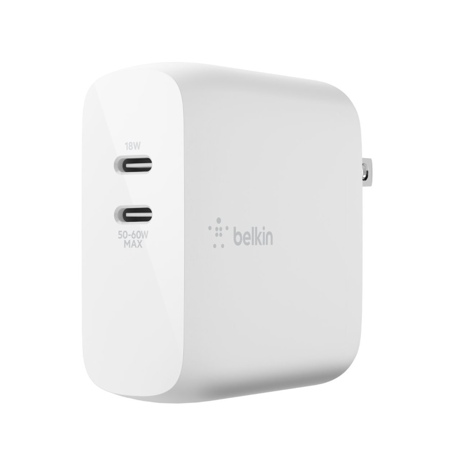 Chargers Belkin | Boostcharge Pro Dual Usb-C Pd Gan Wall Charger 68W