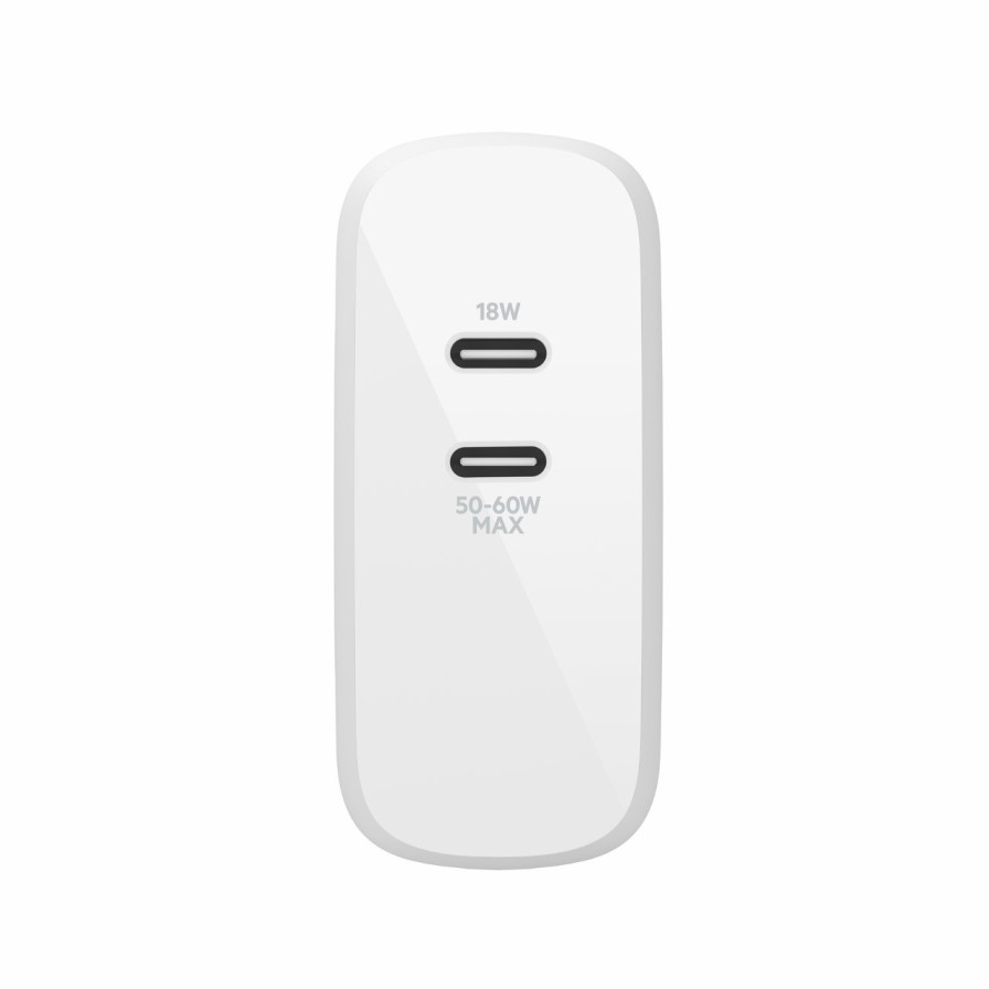 Chargers Belkin | Boostcharge Pro Dual Usb-C Pd Gan Wall Charger 68W