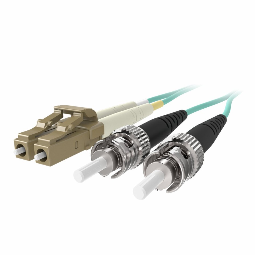 Cables Belkin | Fiber Optic Cable; 10Gb Aqua Multimode Lc/St Duplex, 50/125 Om3