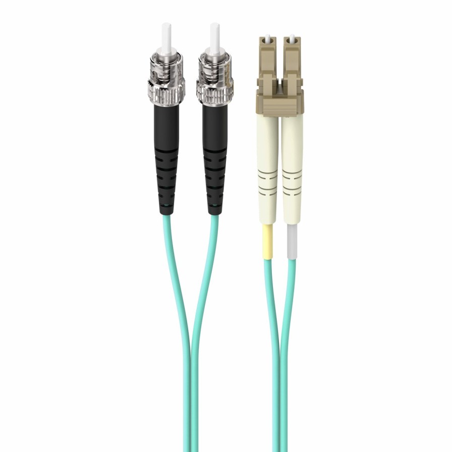 Cables Belkin | Fiber Optic Cable; 10Gb Aqua Multimode Lc/St Duplex, 50/125 Om3