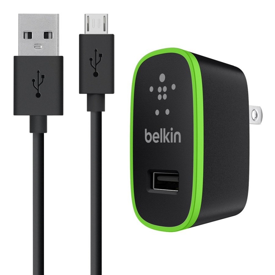 Chargers Belkin | 12W Usb-A Wall Charger + Usb-A To Micro-Usb Cable