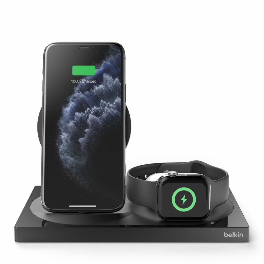 Chargers Belkin | Boostcharge 3-In-1 Wireless Charger Special Edition For Apple Devices