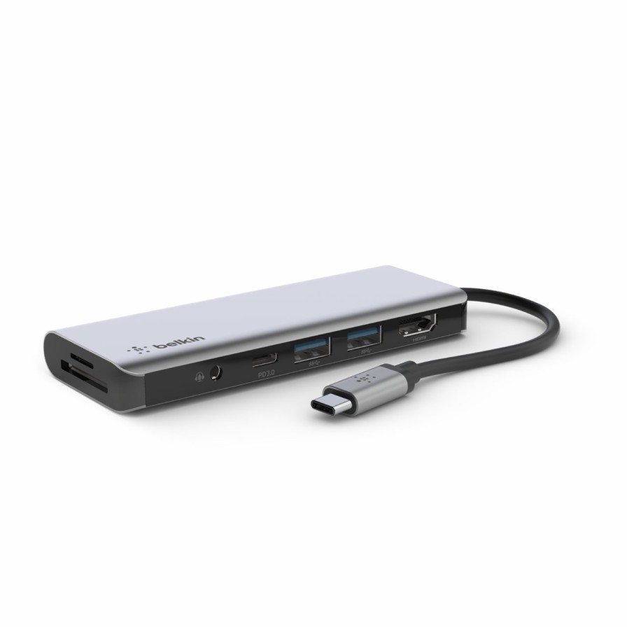 Docks & Hubs Belkin | Connect Usb-C 7-In-1 Multiport Hub Adapter