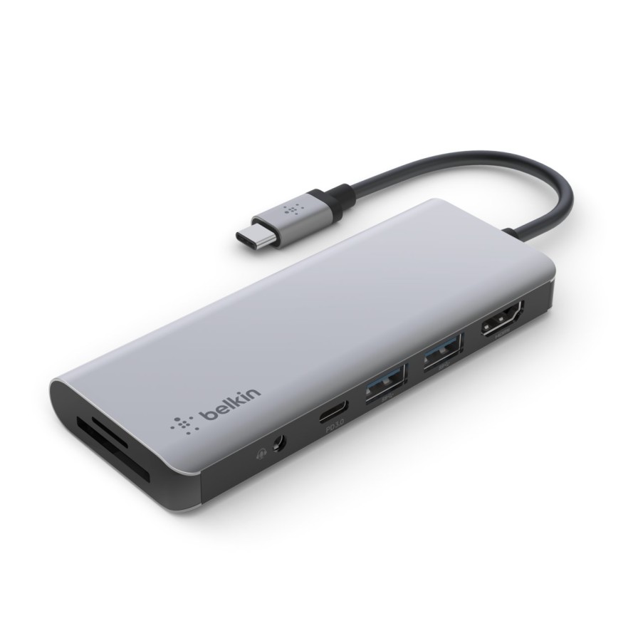 Docks & Hubs Belkin | Connect Usb-C 7-In-1 Multiport Hub Adapter